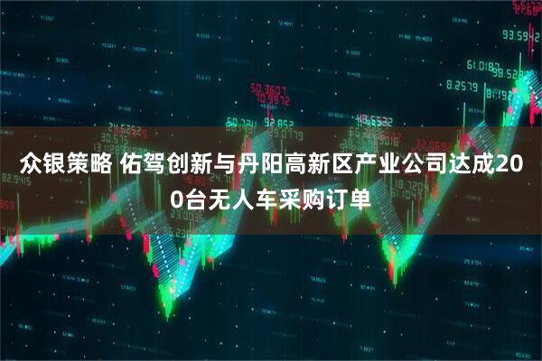众银策略 佑驾创新与丹阳高新区产业公司达成200台无人车采购订单